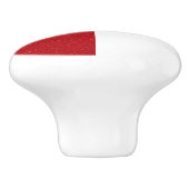 Aangepaste halve tomaat rode keramische trekknop knop (Zijkant)