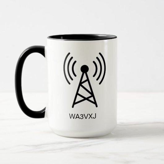 Aangepaste HAM Radio Call Sign Gift Amateur Radio Mok (Links)