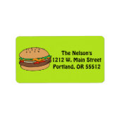 Aangepaste Hamburger-labels Etiket (Voorkant)