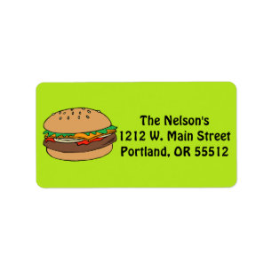 Aangepaste Hamburger-labels Etiket