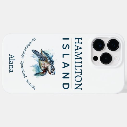 Aangepaste Hamilton Island Case-Mate iPhone Case (Achterkant (horizontaal))