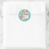 Aangepaste hamster / muis dank u ronde sticker (Tas)