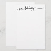 Aangepaste hand geletterde bruiloft briefpapier (Voorkant / Achterkant)