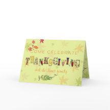 Aangepaste hand geschilderde Thanksgiving Viering