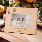 Aangepaste handafdrukken Beste vader Gegraveerde Lijstjes