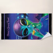 Aangepaste handdoek Alien-partij (Voorkant)