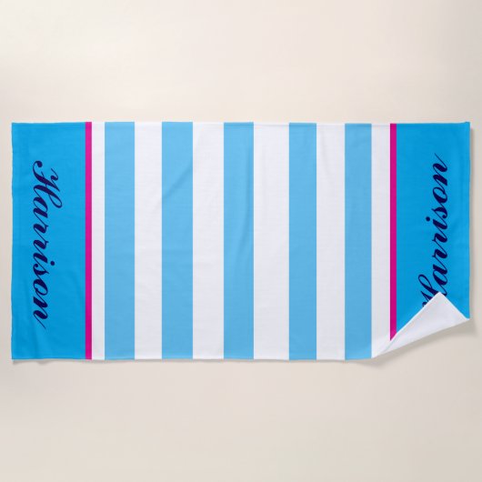 Aangepaste handdoek - Alle gestript (Voorkant)