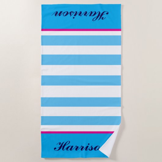 Aangepaste handdoek - Alle gestript (Voorkant)