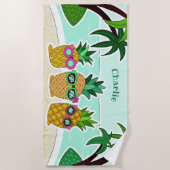 Aangepaste handdoek voor anananassen van wasbedekk (Voorkant)