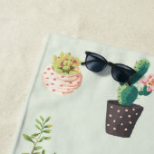 Aangepaste handdoek voor Cactus Print Beach (In situ)