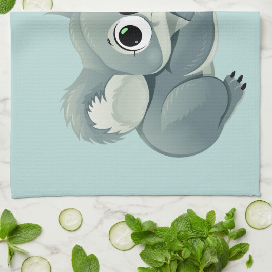 Aangepaste handdoek voor Cute Koala (Gevouwen)