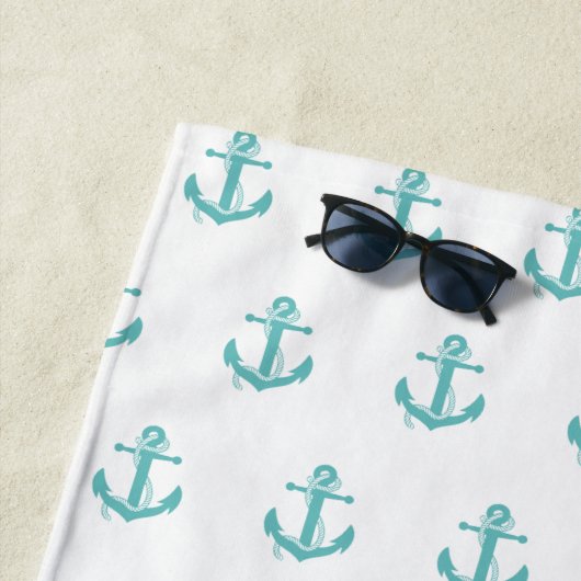 Aangepaste handdoek voor gaasstransport met turquo (In situ)