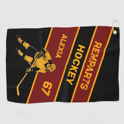 Aangepaste handdoek voor Hockey Schaats (Horizontaal)