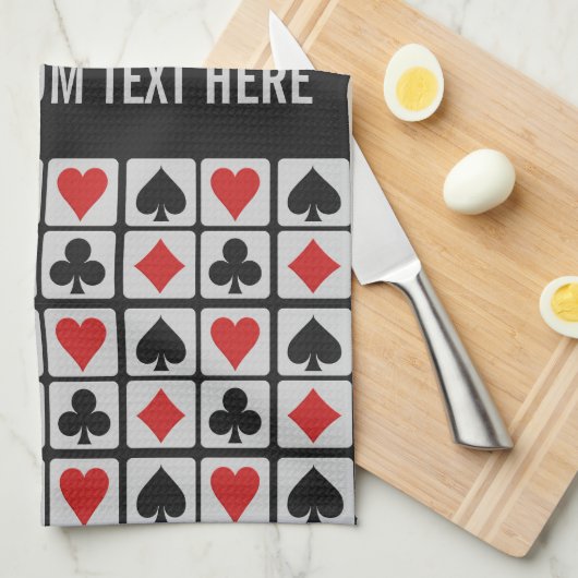 Aangepaste handdoek voor kaartspeler (Quarter Fold)