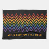 Aangepaste handdoek voor regenboogChevron Pattern (Horizontaal)
