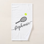 Aangepaste handdoek voor schrijfnaam Tennis (Handdoek)