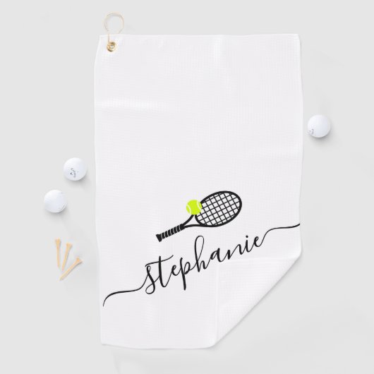 Aangepaste handdoek voor scriptnaam Tennis Hand (Insitu)