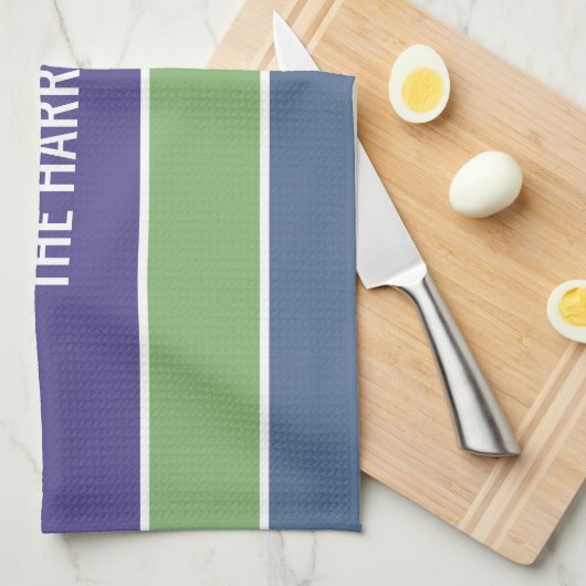 Aangepaste handdoek voor stripes Pattern (Quarter Fold)