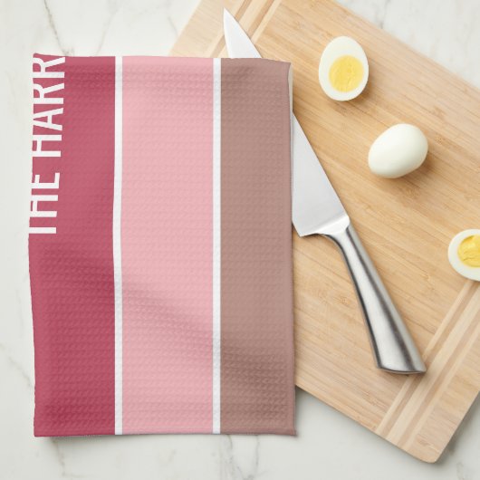 Aangepaste handdoek voor stripes Pattern (Quarter Fold)