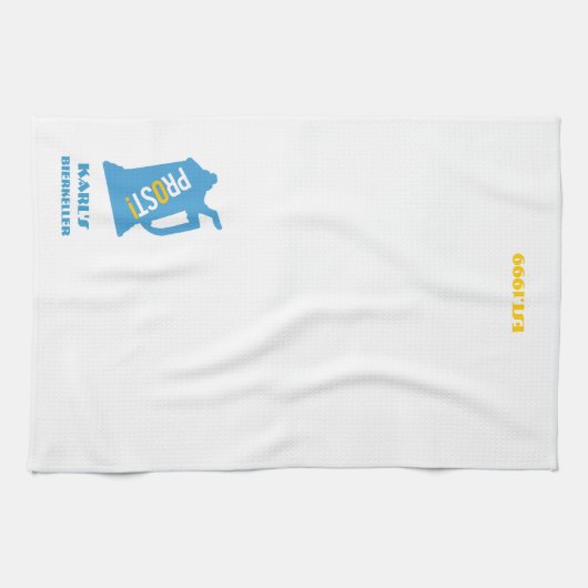 Aangepaste handdoek voor uw Man Cave Bar (Horizontaal)