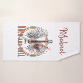 Aangepaste handdoeken, rots, gitaren badhanddoek (Badhanddoek)