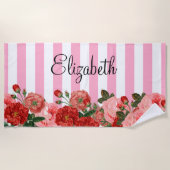 Aangepaste handdoeken voor bloemen en strips (Voorkant)