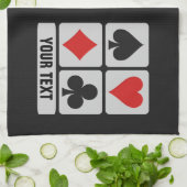 Aangepaste handdoeken voor kaartspeler (Gevouwen)