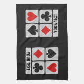 Aangepaste handdoeken voor kaartspeler (Verticaal)