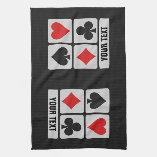Aangepaste handdoeken voor kaartspeler (Verticaal)