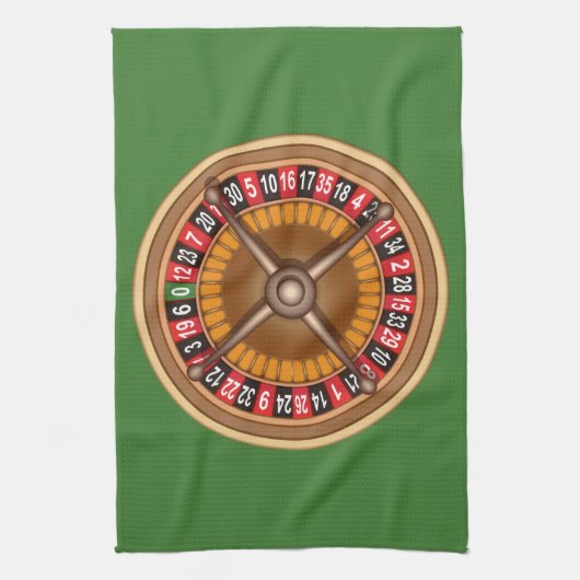 Aangepaste handdoeken voor roulette wiel (Verticaal)