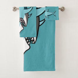 Aangepaste handdoekset Koel Shark Bad Handdoek