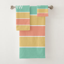 Aangepaste handdoekset voor tapepatroon bad handdoek