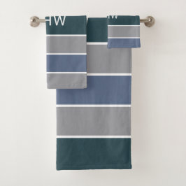 Aangepaste handdoekset voor tapepatroon bad handdoek