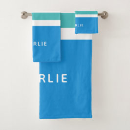 Aangepaste handdoekset voor tapepatroon bad handdoek