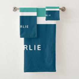 Aangepaste handdoekset voor tapepatroon bad handdoek