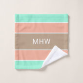 Aangepaste handdoekset voor tapepatroon bad handdoek (Wasdoekje)