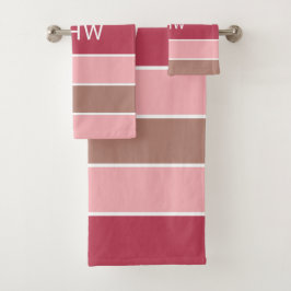 Aangepaste handdoekset voor tapepatroon bad handdoek