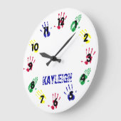 Aangepaste handdruk grote klok (Hoek)