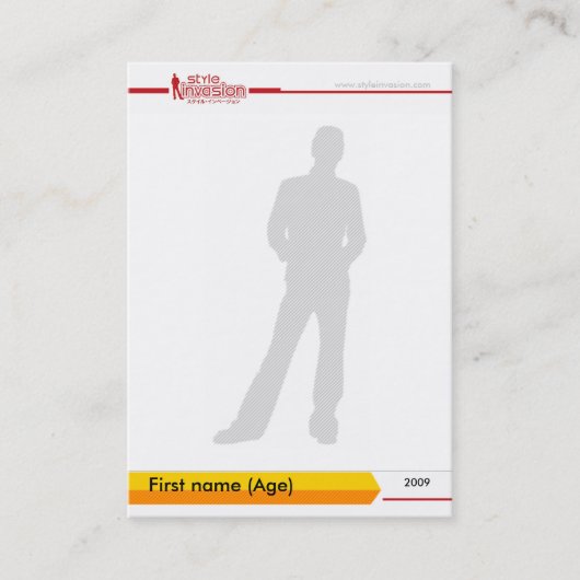 Aangepaste handelskaart #2 visitekaartje (Voorkant)