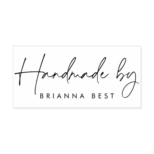 Aangepaste "handgemaakt" door moderne minimalistis rubberstempel (Afrduk)