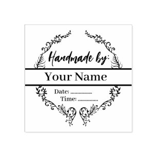 Aangepaste handgemaakt door rubberstempel