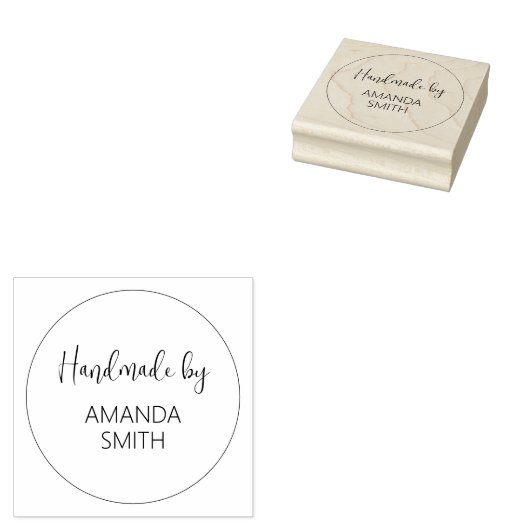 Aangepaste handgemaakt door rubberstempel (Gestempeld)