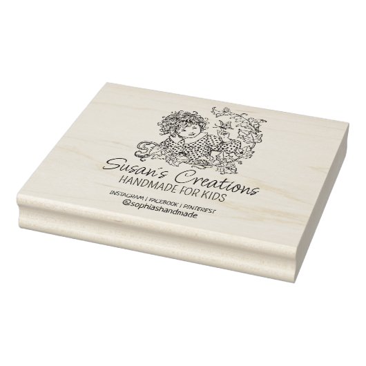 Aangepaste handgemaakte creaties, klapbaar kind rubberstempel (Stempel)