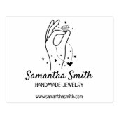 Aangepaste handgemaakte juwelen, groot rubberstempel (Afrduk)