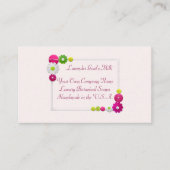 Aangepaste Handgemaakte Luxe Bloemen Lijst Zeep In Visitekaartje (Voorkant)