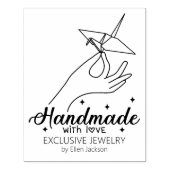 Aangepaste handgemaakte met liefde grote zaken rubberstempel (Afrduk)