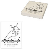 Aangepaste handgemaakte met liefde grote zaken rubberstempel (Gestempeld)