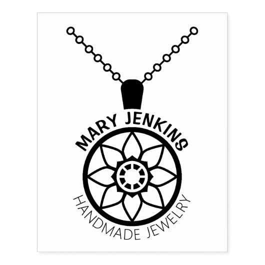 Aangepaste handgemaakte sieraden, maak uw eigen Lo Rubberstempel (Afrduk)