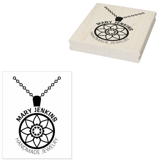 Aangepaste handgemaakte sieraden, maak uw eigen Lo Rubberstempel (Gestempeld)