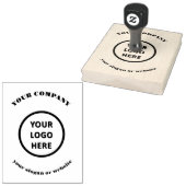 Aangepaste handgemaakte uw bedrijf Logo naam Rubberstempel (Gestempeld)